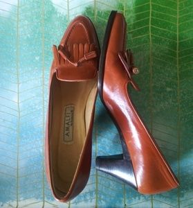 Vintage Penny Loafers Pumps Narrow Italian Pin Up